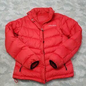 Stormtech Puffer‎ Jacket Womens Medium Red Full Zip Pockets Outdoors
